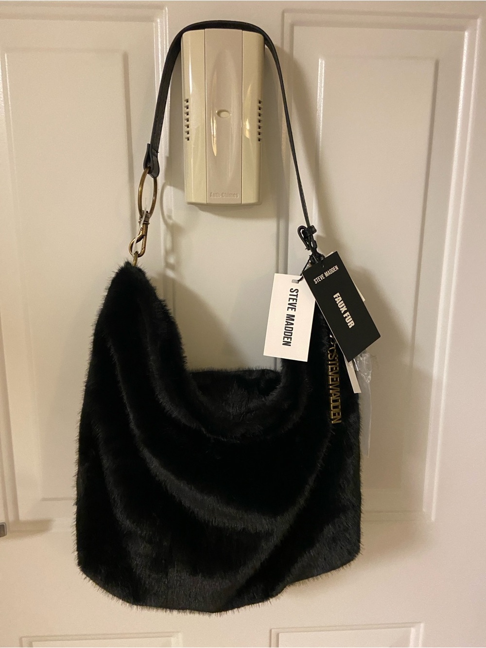 🖤FAUX FUR Hobo Bag with a Faux Leather Crossbody! 2 Bags!🖤